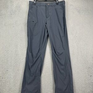 Eddie Bauer Men Cargo Hiking Pants 34X32 Gray Nylon Blend Stretch Pocket Outdoor